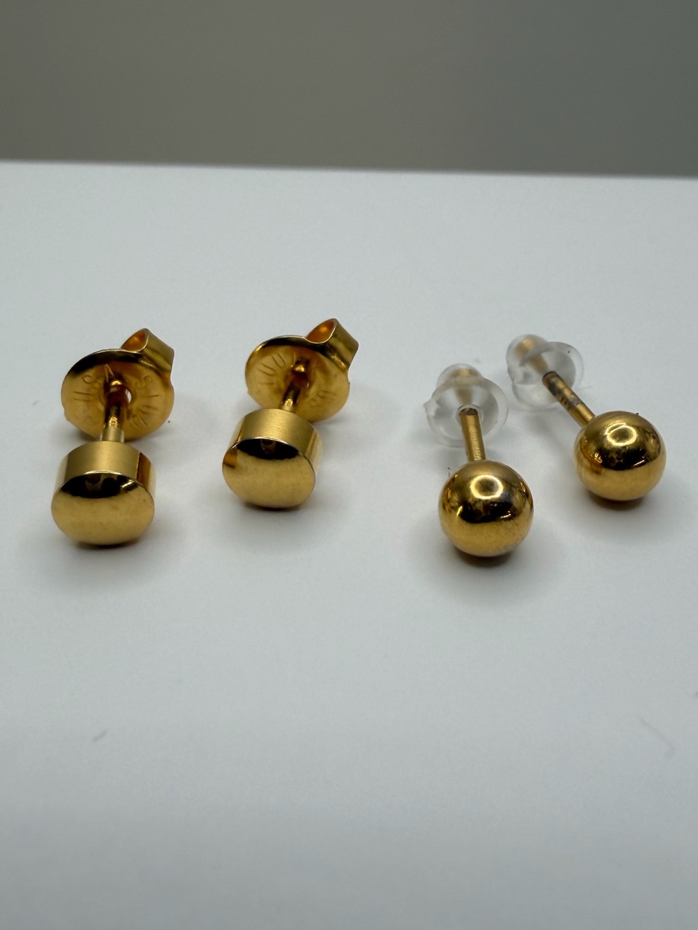 Studex Gold Piercing Studs and Ball stud Earring Duo